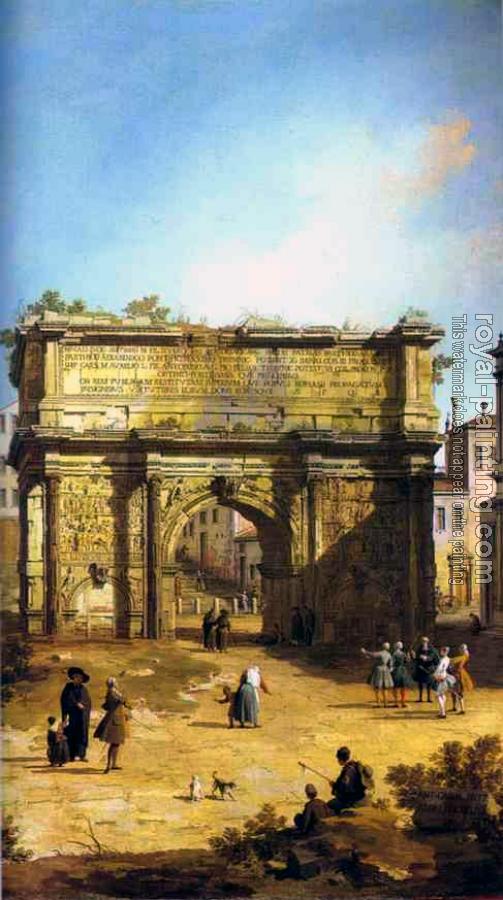 Canaletto : Rome, The Arch of Septimius Severus